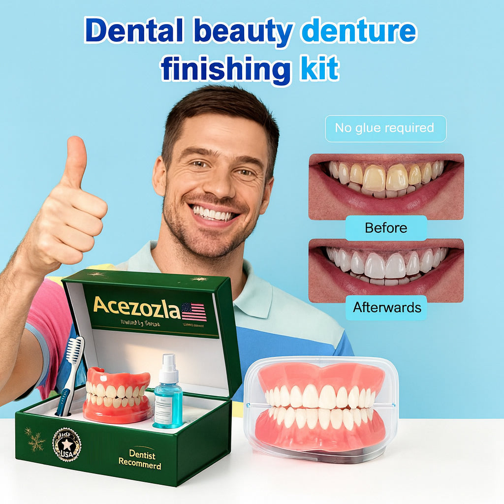 🎅New Year HOT SALE-🏆Ends Today: 70% OFF! 🦷 Acezozla™ Custom-Fit Fully Functional Dentures for a More Confident Smile!