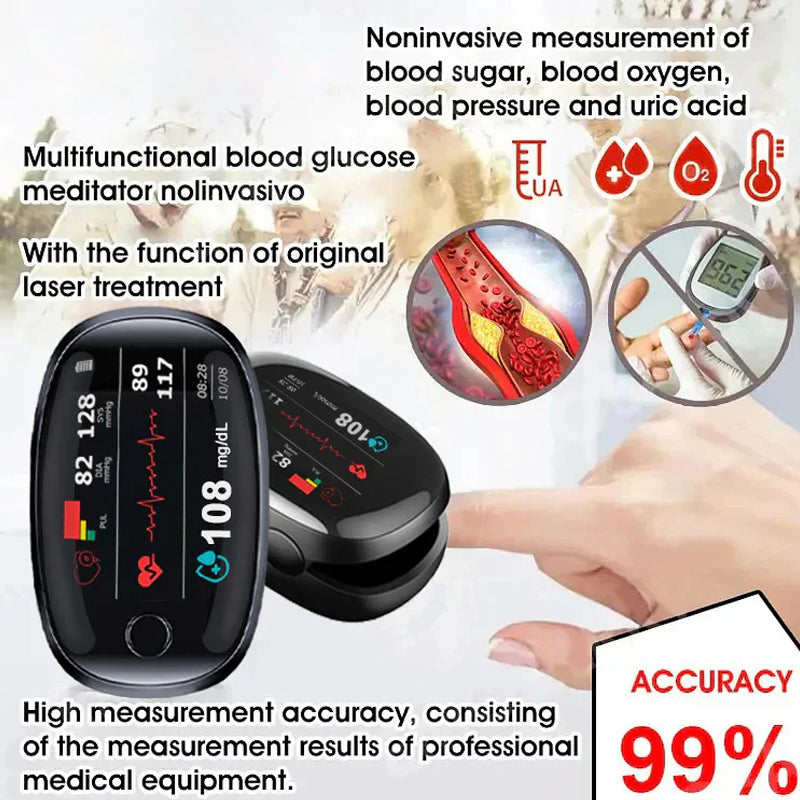 🔥Final 3 Hours: 50% OFF🏆Non-Invasive Blood Glucose Meter[99.9% Accuracy]✅TGA Approved
