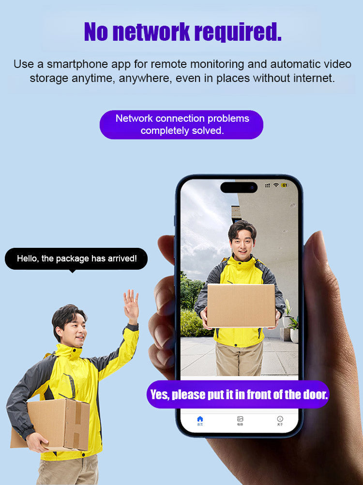 【No WIFI or electricity required💯Tiny and installs in 1 second ⚠️Remote real-time viewing